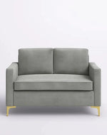 Bloomart Avión Solid Wood Loveseat 2-Seater Bench with Two Cushions