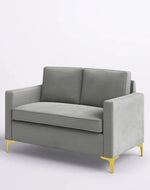 Bloomart Avión Solid Wood Loveseat 2-Seater Bench with Two Cushions