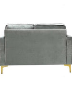 Bloomart Avión Solid Wood Loveseat 2-Seater Bench with Two Cushions