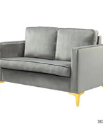 Bloomart Avión Solid Wood Loveseat 2-Seater Bench with Two Cushions