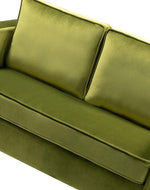 Bloomart Avión Solid Wood Loveseat 2-Seater Bench with Two Cushions