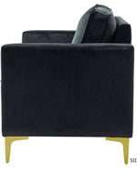 Bloomart Avión Solid Wood Loveseat 2-Seater Bench with Two Cushions