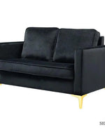 Bloomart Avión Solid Wood Loveseat 2-Seater Bench with Two Cushions