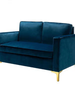 Bloomart Avión Solid Wood Loveseat 2-Seater Bench with Two Cushions