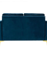 Bloomart Avión Solid Wood Loveseat 2-Seater Bench with Two Cushions