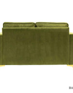 Bloomart Avión Solid Wood Loveseat 2-Seater Bench with Two Cushions