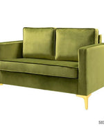 Bloomart Avión Solid Wood Loveseat 2-Seater Bench with Two Cushions
