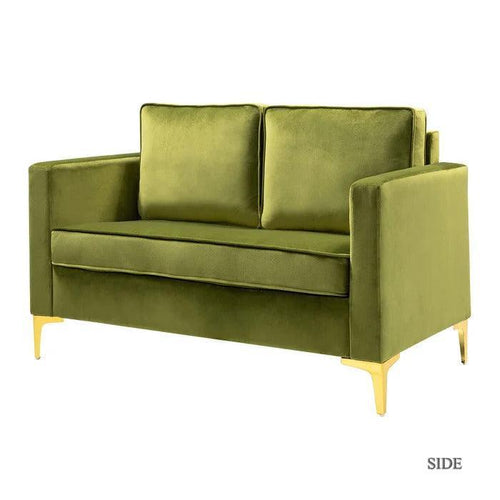 Bloomart Avión Solid Wood Loveseat 2-Seater Bench with Two Cushions