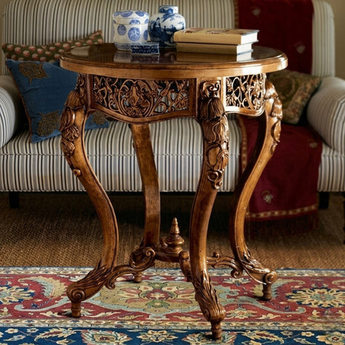 Wooden Bedside End Table (Teak Wood)