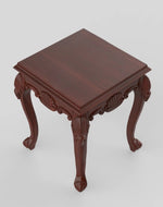 Bloomart Gracious Hand Carved Teak Wood End Table for Home Décor