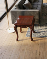 Bloomart Gracious Hand Carved Teak Wood End Table for Home Décor