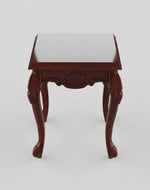 Bloomart Gracious Hand Carved Teak Wood End Table for Home Décor