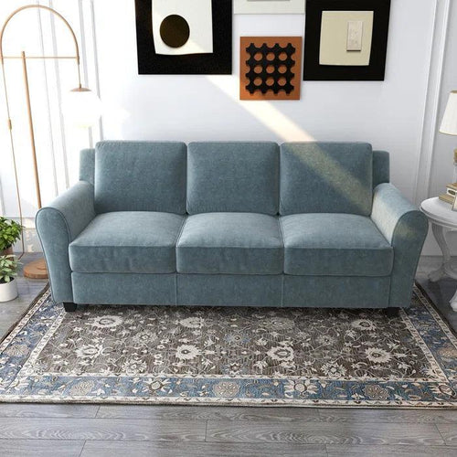 Bloomart Luxe Velvet Modern 3 Seater Sofa Set