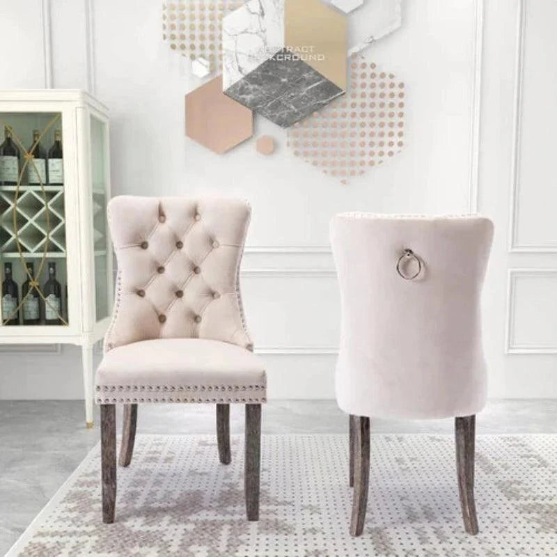 Modern Aymie Tufted Upholstered Chair (Set of 2) - WoodenTwist