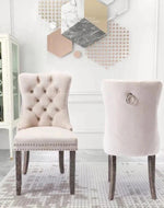 Modern Aymie Tufted Upholstered Chair (Set of 2) - WoodenTwist