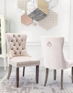 Modern Aymie Tufted Upholstered Chair (Set of 2)