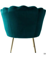 Bloomart Modern Wing Barrel Chair In Soft ( Velvet ) Fabric