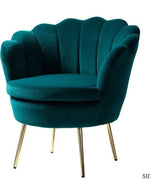 Bloomart Modern Wing Barrel Chair In Soft ( Velvet ) Fabric