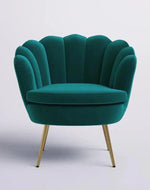 Bloomart Modern Wing Barrel Chair In Soft ( Velvet ) Fabric