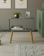 Bloomart Modern Bookcase Nightstand, End Table,Bed Side Table for Small Spaces Magazine Stand with Storage Wooden Bedside, Table, For Living Room/Bedroom