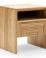 Bloomart Vogue Modern Bedside Table with 1 Spacious Storage Drawer & Open Shelf