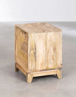 Bloomart Lurexia Functionality Modern Bedside Table with 1 Door & Storage (Natural Finish)