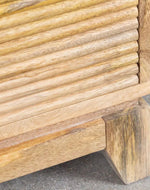 Bloomart Lurexia Functionality Modern Bedside Table with 1 Door & Storage (Natural Finish)