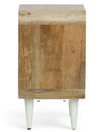 Bloomart Solivne Nightstand Bedside Table with 3 Spacious Storage Drawers for Bedroom & Living Room