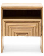 Bloomart Vogue Modern Bedside Table with 1 Spacious Storage Drawer & Open Shelf