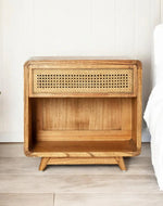 Rattan Bedside Table