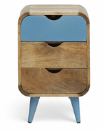 Bloomart Solivne Nightstand Bedside Table with 3 Spacious Storage Drawers for Bedroom & Living Room
