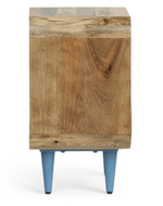 Bloomart Solivne Nightstand Bedside Table with 3 Spacious Storage Drawers for Bedroom & Living Room