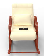 Recliner Wooden Rocking Chair with Footrest