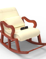 Recliner Wooden Rocking Chair with Footrest