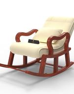 Recliner Wooden Rocking Chair with Footrest