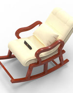 Recliner Wooden Rocking Chair with Footrest