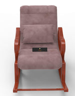 Recliner Wooden Rocking Chair with Footrest