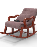 Recliner Wooden Rocking Chair with Footrest