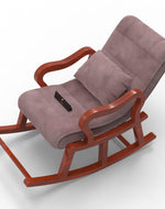 Recliner Wooden Rocking Chair with Footrest