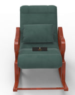 Recliner Wooden Rocking Chair with Footrest