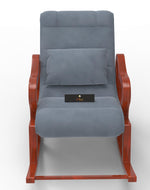 Recliner Wooden Rocking Chair with Footrest