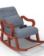 Recliner Wooden Rocking Chair with Footrest