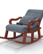 Recliner Wooden Rocking Chair with Footrest