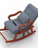 Recliner Wooden Rocking Chair with Footrest