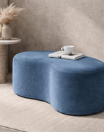 Bloomart Stylish Soft Boucle Upholstery Entryway Shoe Changing Stool Bench Ottoman