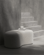 Bloomart Wnzzy Stylish Soft Boucle Upholstery Entryway Shoe Changing Stool Bench Ottoman