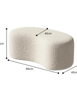 Bloomart Wnzzy Stylish Soft Boucle Upholstery Entryway Shoe Changing Stool Bench Ottoman