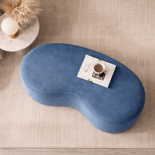 Bloomart Stylish Soft Boucle Upholstery Entryway Shoe Changing Stool Bench Ottoman