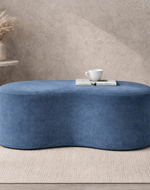 Bloomart Stylish Soft Boucle Upholstery Entryway Shoe Changing Stool Bench Ottoman