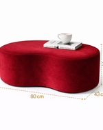 Bloomart Stylish Soft Boucle Upholstery Entryway Shoe Changing Stool Bench Ottoman